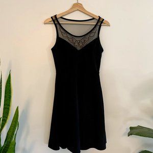 BP Nordstrom Black Cocktail Dress with Bronze Beading